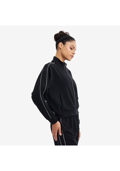 Lescon Siyah Kadın Fermuarlı Sweatshirt 26n-2113