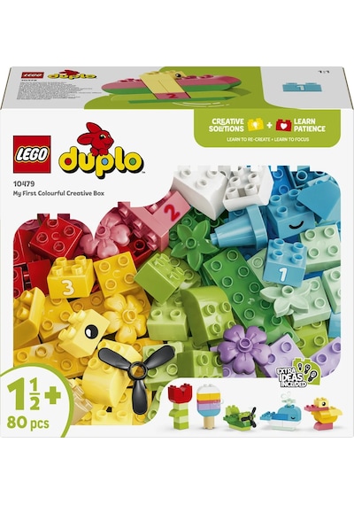 LEGO® DUPLO® Classic Renkli Yaratıcı Kutu 10479 – 1.5 Yaş ve Üzeri Çocuklar için Rakamlar İçeren Oyuncak Yapım Seti (80 Parça)