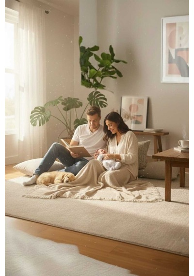 4 Mevsime Uygun Koltuk Şalı , Yatak Örtüsü , Pamuklu Müslin Tek Kişilik Pike 160 X 220 Cm - Mocha Bej