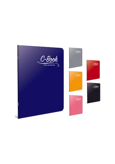 Gıpta C Book Tel Dikiş Pp Kapak Defter A5 60 Yaprak Çizgili 6'lı Çok Renkli