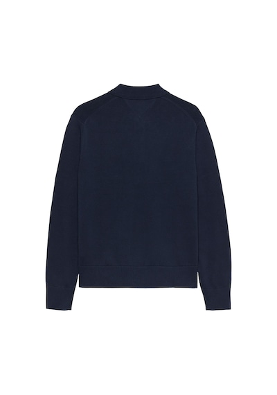 Tommy Hilfiger Tjm Slım Essentıal Polo Sweater Erkek Mavi Kazak - Dm0dm20304