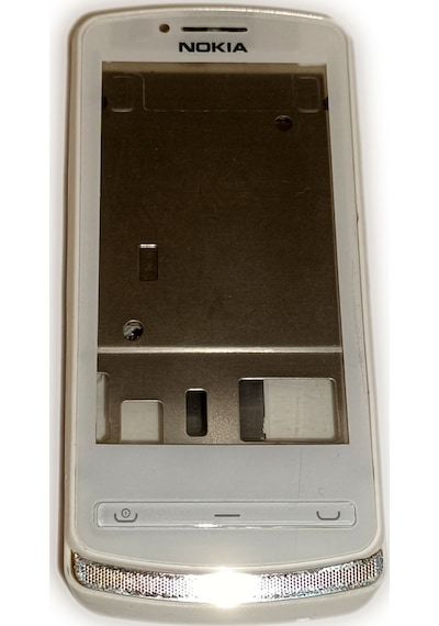 Nokia N700 Kasa Kapak Tuş Takımı N700 Uyumlu Beyaz Renk Orta Kasa