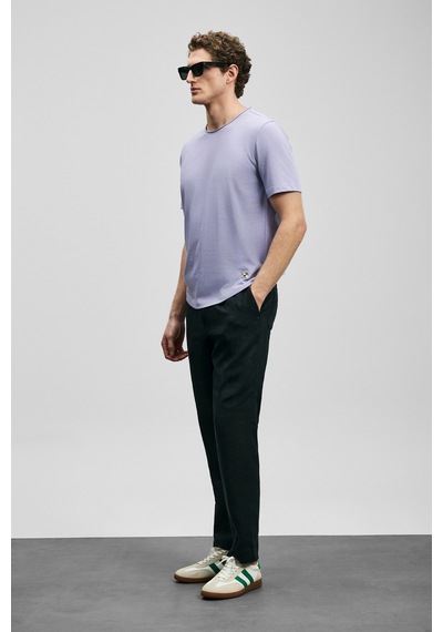 Lufian Junya Erkek Basic Tişört Lila Lila 111020312100870