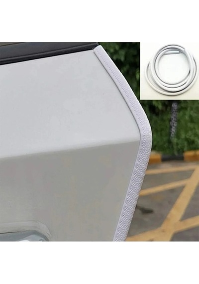 Oto Araç Kapı Koruma Fitili 5metre Parlak Beyaz Renk Çarpma Çizilme Önleyici Fitil-oto Çizgi