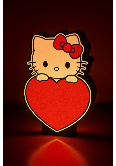 Hello Kitty Kalp Tasarımlı Gece Lambası Çok Renkli