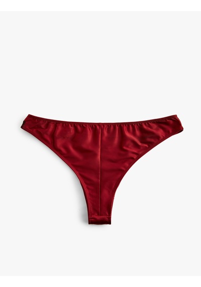 Koton Dantel Detaylı Brazilian Külot Bordo 5wlk30206mk Bordo