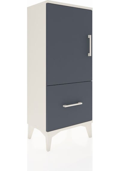 Arges Komodin 2 Raflı Tek Çekmeceli Tek Kapaklı 44x30x106 Aytaşı-antrasit Aytası