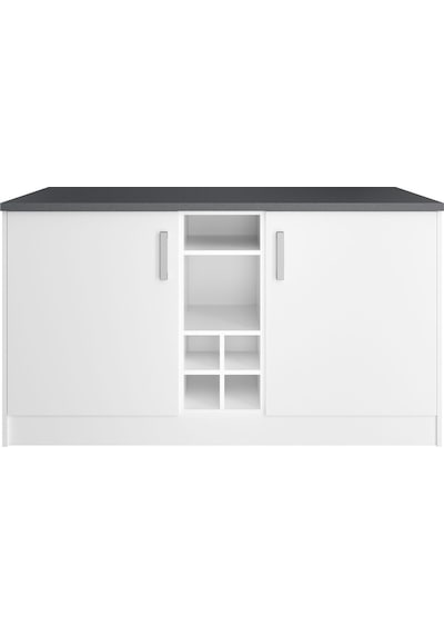 Helios Mutfak Alt Modül 2 Kapaklı -150 Cm Beyaz-tezgah Dahil Beyaz