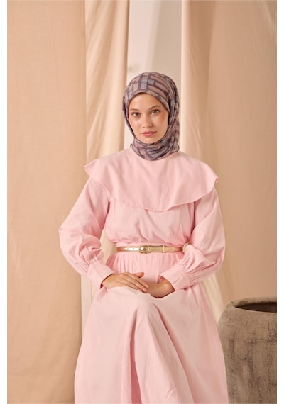 Silk Home Soft Eşarp 73096-18 Mor, Fildişi, Pudra, Buz Mavisi
