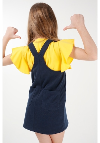 Brz Kids Kız Çocuk Salopet-Lacivert