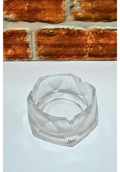 Dekoratif Cam Kül Tablası- Cam Küllük Mod1 9,5 Cmx 5 Cm