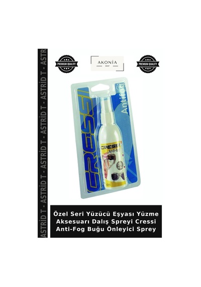 Özel Seri Yüzücü Eşyası Yüzme Aksesuarı Dalış Spreyi Cressi Anti-fog Buğu Önleyici Sprey Standart