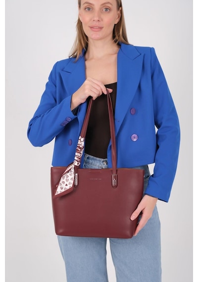 Silver Polo Sp1238 Kadın Omuz Çantası Cilt Bordo-bordo
