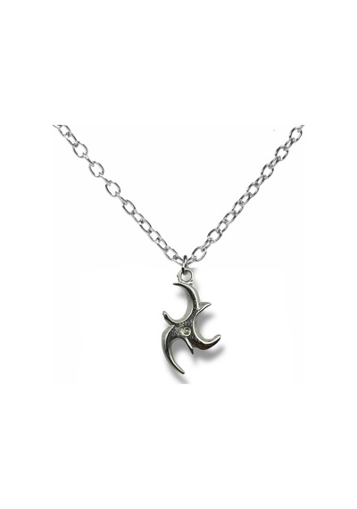 Ninja Yıldızı Shuriken Figürlü Kolye 60 Cm Zincirli Zamak Kaplama Unisex Savaşçı Aksesuar Çok renkli