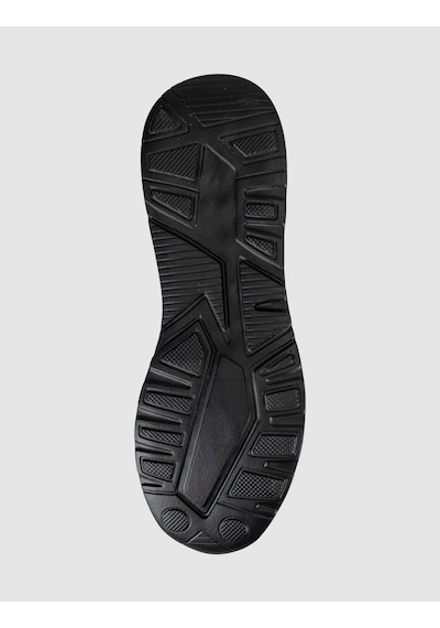 Cabani Erkek Siyah Hakiki Deri Eva Taban Sneaker Ayakkabı