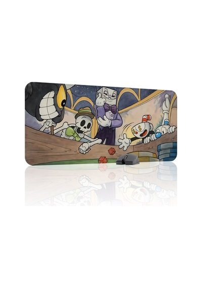 Cuphead Kaymaz Dikişli Kauçuk Oyuncu Mousepad V3 - 90x40 Xxl Gaming Mouse Pad Fare Altlığı