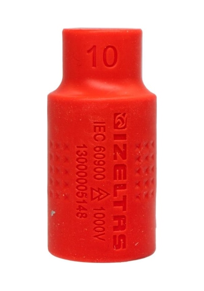 İzeltaş 13000005148 1000v İzoleli 6 Köşe 1/2" Lokma Anahtar 10 Mm