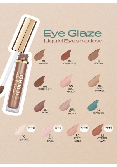 Eye Glaze Liquid Eyeshadow No: 11 Luna Rosa - Likit Göz Farı