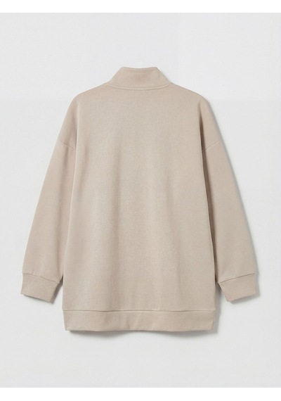Lcw Everyday Gri Dik Yaka Kadın Sweatshirt