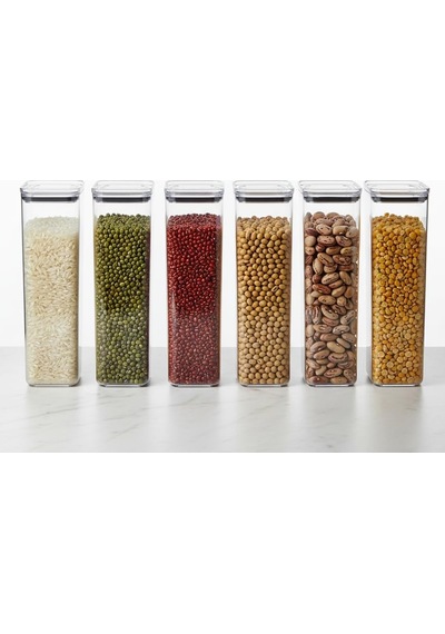 Geseus Uzun Dikdörtgen Hava Geçirmez Erzak Saklama Kabı 6 Adet 4100 Ml Çok Renkli