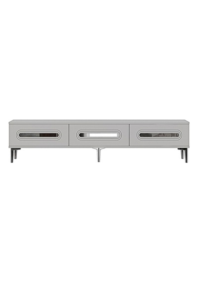 Tsa1806bs Rany Tv Sehpası Beyaz-sılver 180cm Beyaz - Gümüş