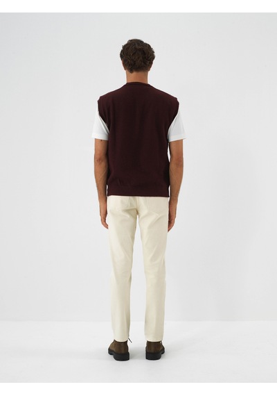 Xint Bordo Regular Fit Bisiklet Yaka Mohair Süveter 801863