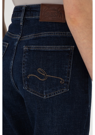 U.S. Polo Assn. Kadın Mavi Mom High Waist Fit Jean Pantolon 50308353-DN0022