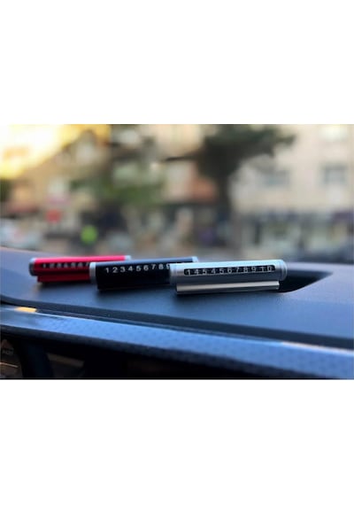 Seat Leon Reference Alüminyum Çevirmeli Araç İçi Park Telefon Numaratörü Parkmatik Gümüş Fs
