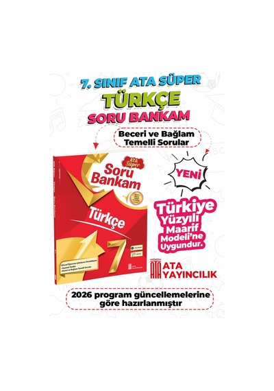 7. Sınıf Türkçe Ata Süper Soru Bankam Yeni