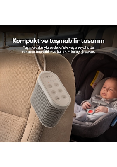 Xenon Smart Beyaz Gürültü Makinesi | 21 Sesli, Akıllı Zamanlayıcılı, Bebek ve Yetişkin Uyumlu, Uyku Arkadaşı (X6230)