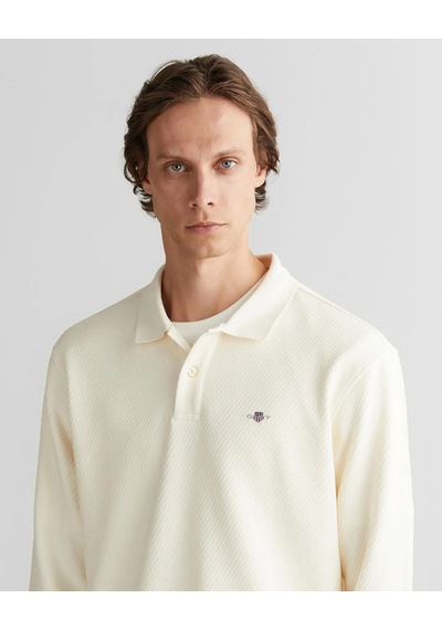 Gant 2425338t Erkek Polo Tişört Krem