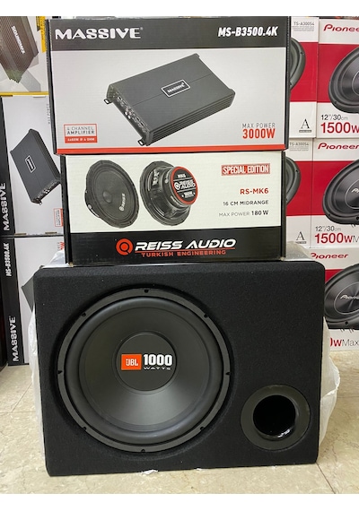 Jbl 30 CM Bass Reiss 16 CM Midrange Massive Anfi 3'lü Set