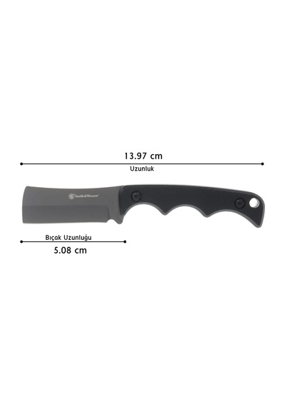 Smith Wesson H.r.t. Cleaver Neck Knife Boyun Kamp Bıçağı 1193152 Siyah