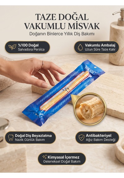 Vakumlu Doğal Misvak Taze Doğal Ağız Bakım Çubuğu