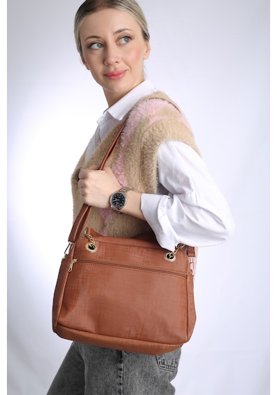 Star Tombis Taba 26x20cm El Kol Ve Omuz Ayarlanabilir Askılı Günlük Çanta Omuz10030001 Taba
