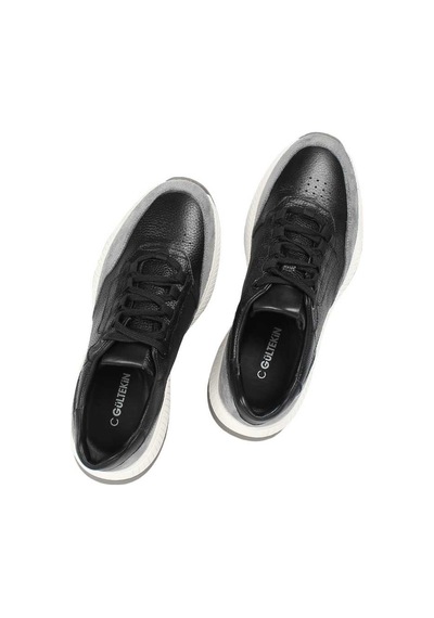 Erkek Siyah Gri Süet Deri Sneaker