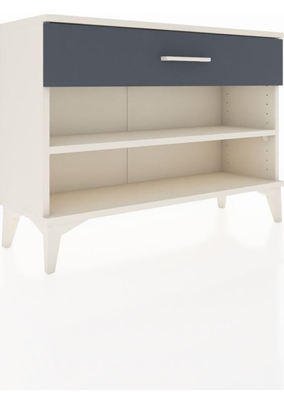 Arges Şifonyer Tek Raflı Tek Çekmeceli 88x30x64 Aytaşı-antrasit Aytaşı