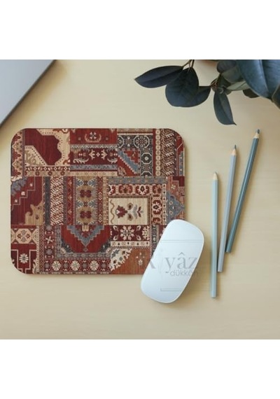 Halı Motif Desen 3 - Dikdörtgen Mouse Pad, 17,5 Cm X 19,50 Cm