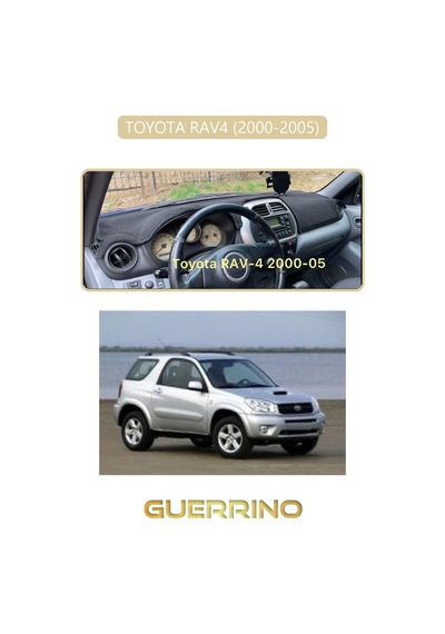 Toyota Rav4 2000-2005 Torpido Koruma Halısı Bej Kenar