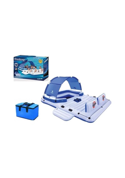 Süper Jumbo Ada Binici 6 Kişilik 389x 274 Cm - Mavi Su Dünyası