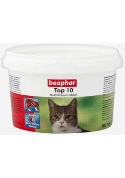 Beaphar Top 10 Kedi Vitamini Tableti 180'li