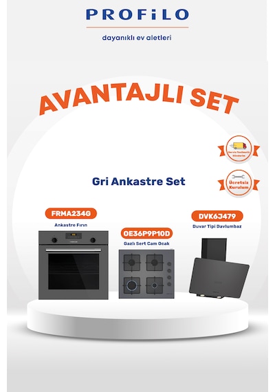Profilo FRMA234G - OE36P9P10D - DVK6J479 3 lü Ankastre set