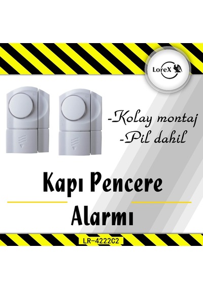 Lorex Lr-4222C2 Kapı Pencere Alarmı 2 Adet