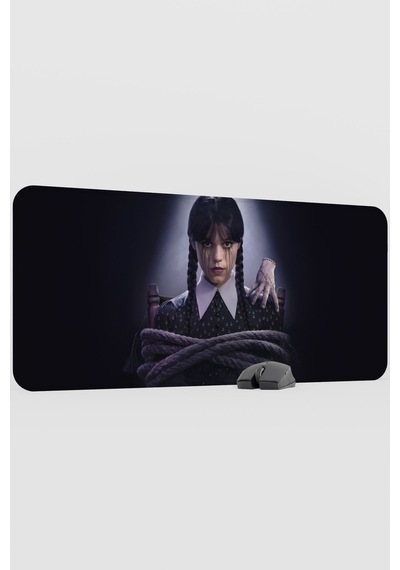 Wednesday V4 90x40 Xxl Gaming Kauçuk Kaymaz Taban Mouse Pad Fare Altlığı