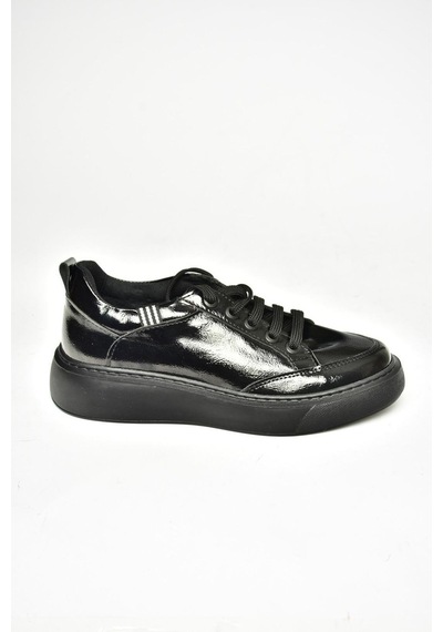 Fox Shoes S274048408 Siyah Rugan Kadın Spor Ayakkabı Sneakers Siyah