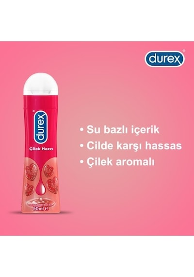 Durex Çilek Hazzı Kayganlaştırıcı Jel 50 Ml