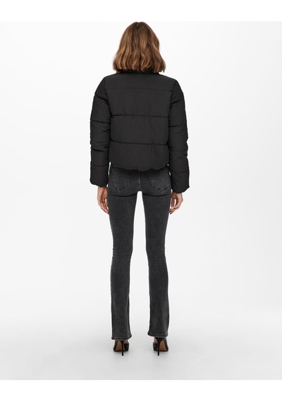 Only Onldolly Short Puffer Jacket Otw Kadın Siyah Mont - 15205371 Siyah