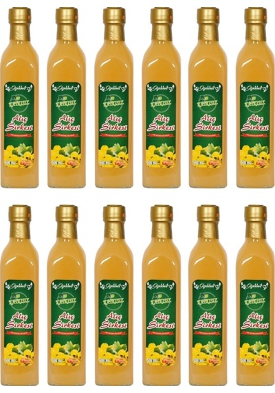 Alıç Sirkesi 12x500 Ml - %100 Katkısız Doğal Geleneksel Ev Yapımı