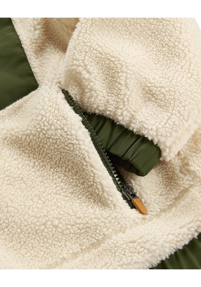 Skechers B Full Zip Pocket Sherpa Büyük Erkek Çocuk Bej Mont Sk2620087-4339