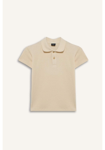 Defacto Polo Tişört Gabardin Pantolon 2'li Takım Erkek Çocuk G7091A826SM